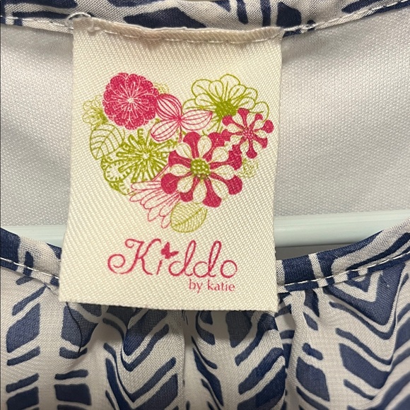 Chic Navy and White Patterned Dress - Picture 3 of 6